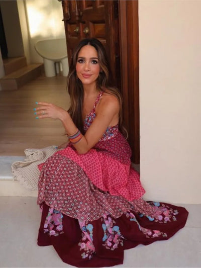 Kamari – Bohemian Patchwork Maxikleid