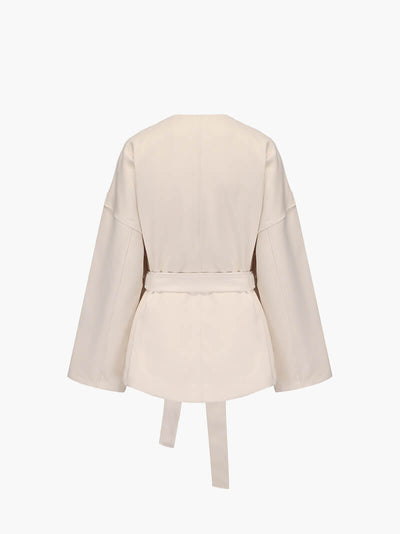 Damen Kimono-Jacke – Eleganter Cardigan mit Bindegürtel