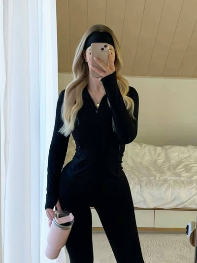 Damen Sportjacke – Leichte Fitnessjacke mit Reißverschluss