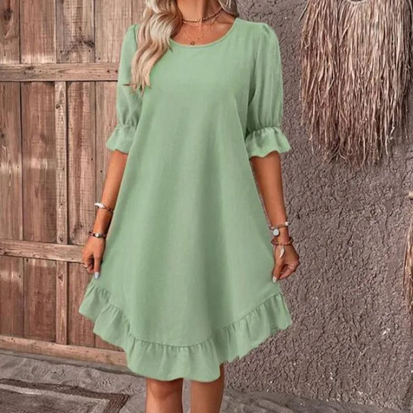 Arabella | Sommerkleid mit gerafften Ärmeln