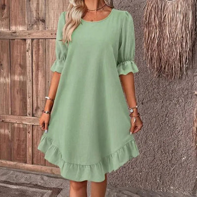 Arabella | Sommerkleid mit gerafften Ärmeln