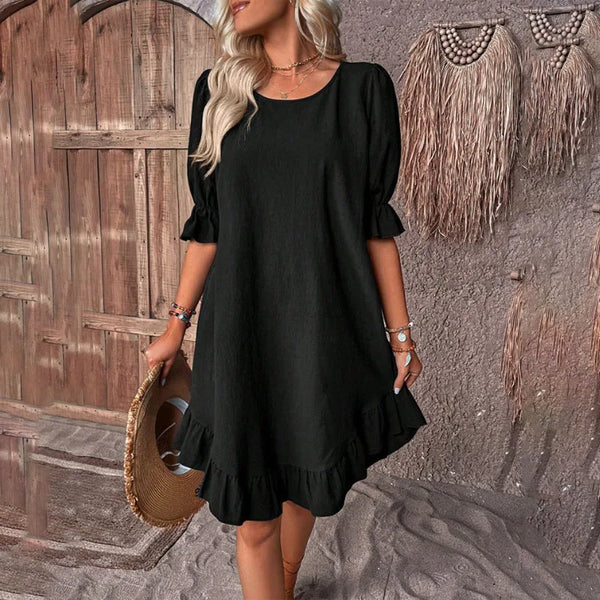 Arabella | Sommerkleid mit gerafften Ärmeln