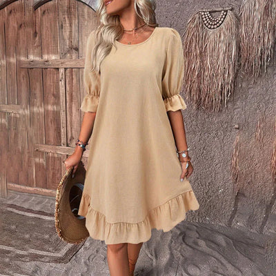 Arabella | Sommerkleid mit gerafften Ärmeln