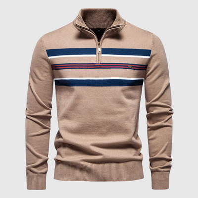 Sportlicher Pullover mit modernem Kontrastdesign