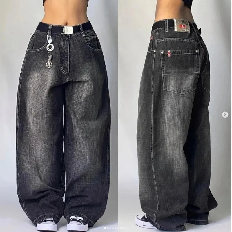Damen Jeans – Baumwolle – Baggy Streetwear Stil – Weite Passform