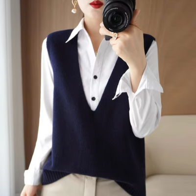 Stylische Strickweste - Noelle