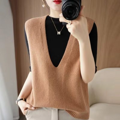 Stylische Strickweste - Noelle