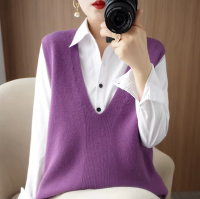 Stylische Strickweste - Noelle