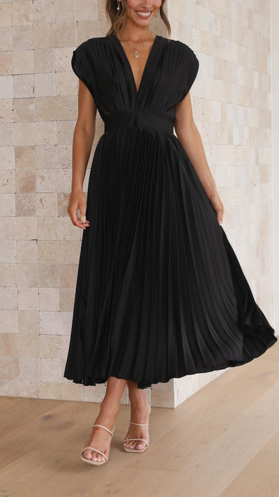 Alexis - Stilvolles Faltenkleid
