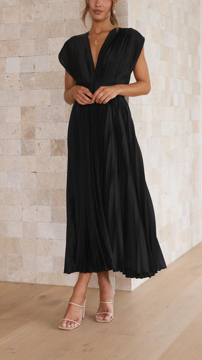 Alexis - Stilvolles Faltenkleid