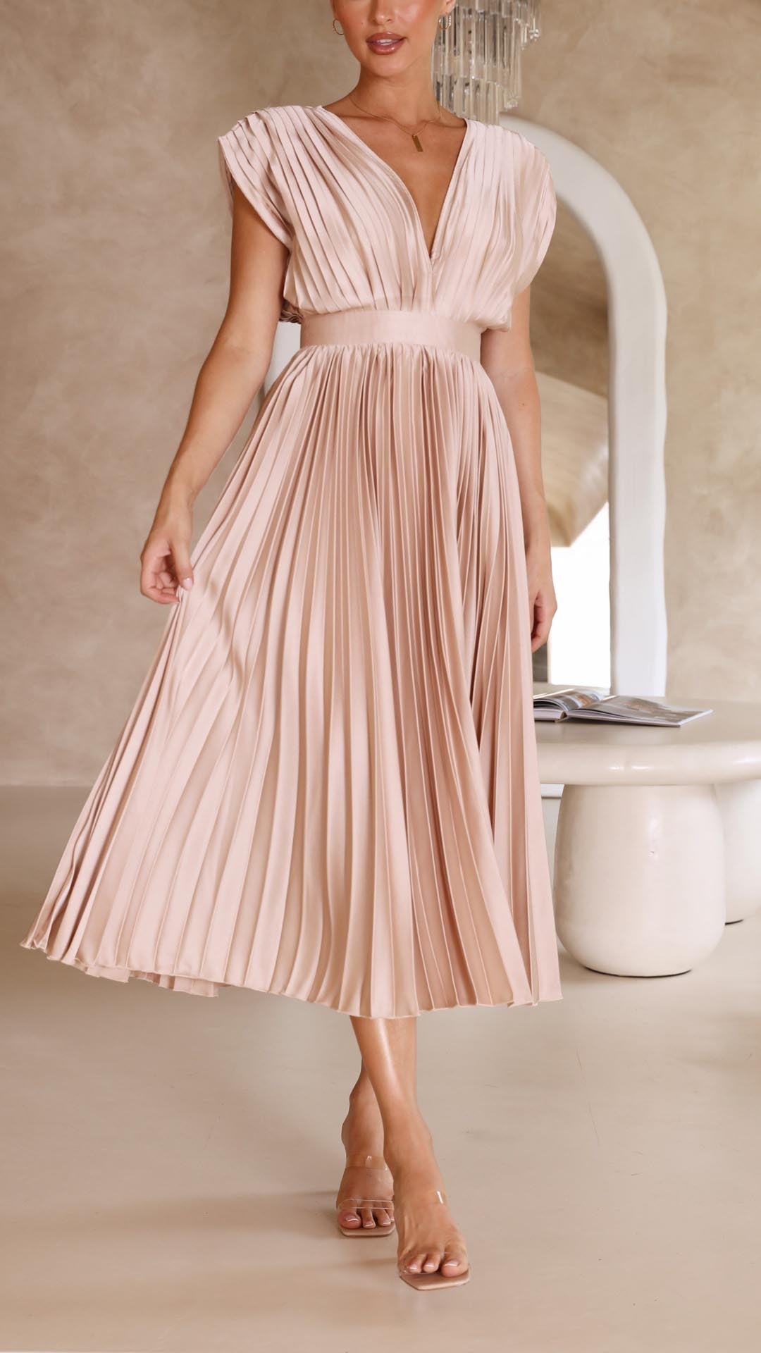 Alexis - Stilvolles Faltenkleid