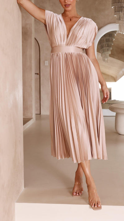 Alexis - Stilvolles Faltenkleid