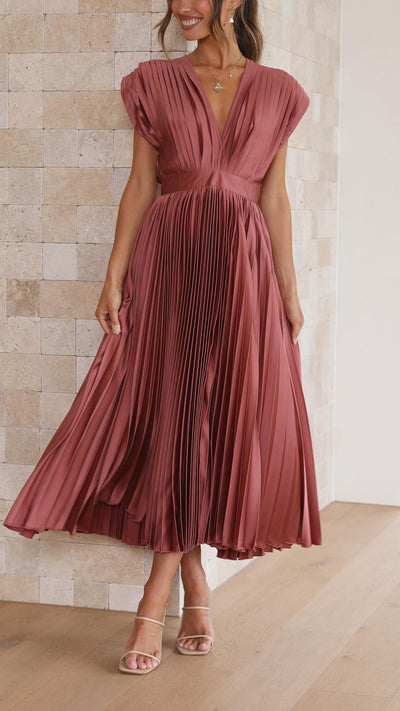 Alexis - Stilvolles Faltenkleid