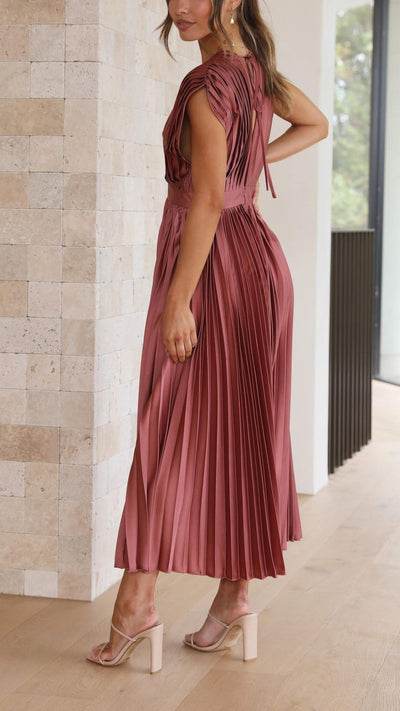 Alexis - Stilvolles Faltenkleid