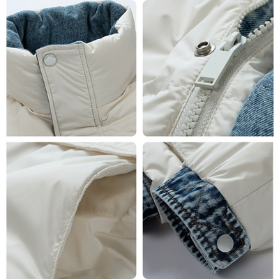 NORDIC SHIELD DENIM DOWN JACKET