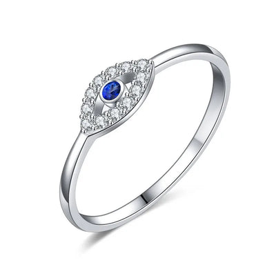 Toba Evil Eye Ring - Sterling Silber