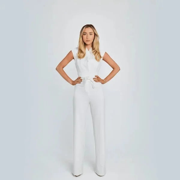 Luna | Sleeveless Jumpsuit with Wide Leg for Women