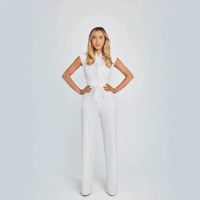 Luna | Sleeveless Jumpsuit with Wide Leg for Women
