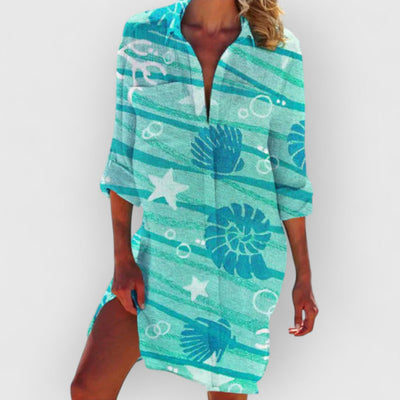 Violet | Farbenfrohes Kleid aus edlen Materialien