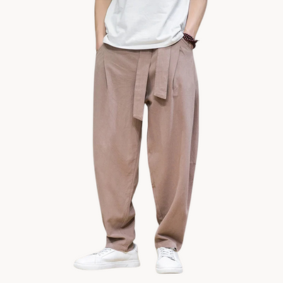 Karl | Chinesisch inspirierte Relaxed Fit Herren-Hosenhose