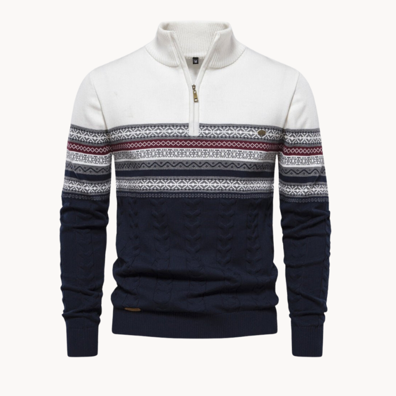 Norik | Modern Zip Fastening Herrenpullover