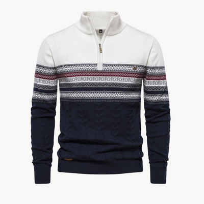 Norik | Modern Zip Fastening Herrenpullover
