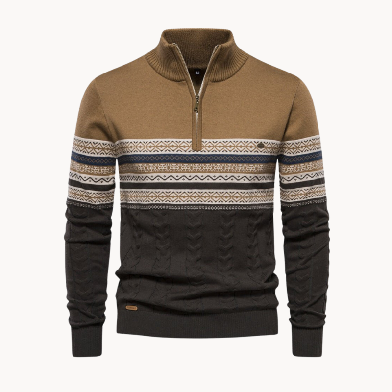 Norik | Modern Zip Fastening Herrenpullover