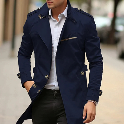 Falk | Zeitloser wasserabweisender Trenchcoat Herrenmantel