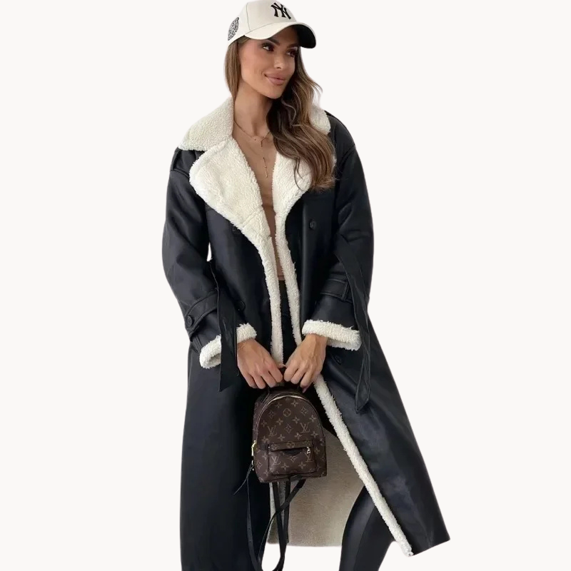 Eloisa | Eleganter Damen-Trenchcoat mit Teddyfutter
