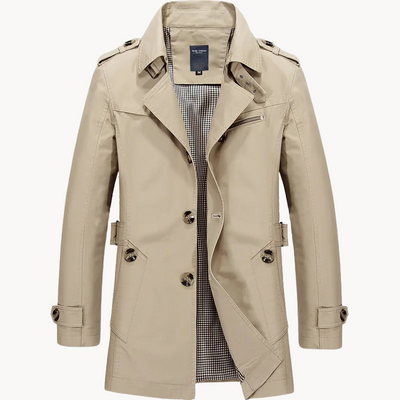 Karel | Stilvoller funktioneller Trenchcoat für Herren