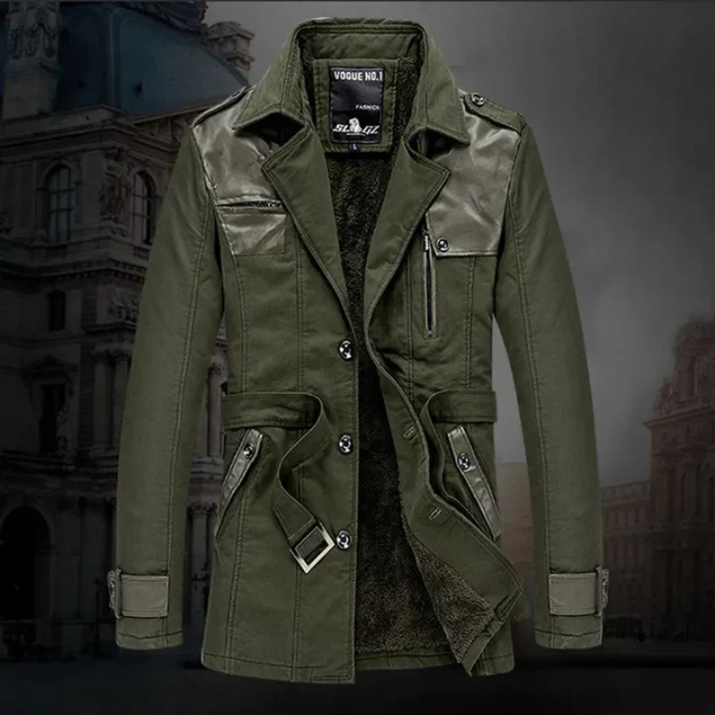 Ludwig | Eleganter isolierter langer Trenchcoat für Herren