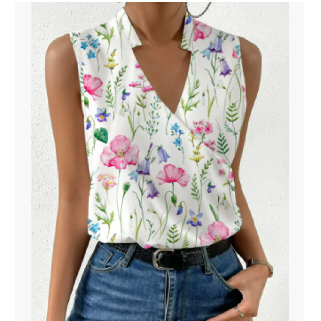 SARA™ | Weiches Sommertop Mit V Ausschnitt Für Damen