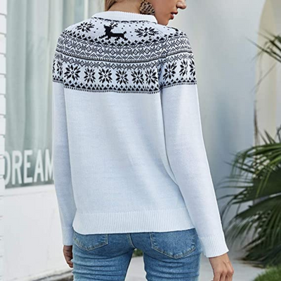 Gemütlicher Fair-Isle-Pullover für Damen