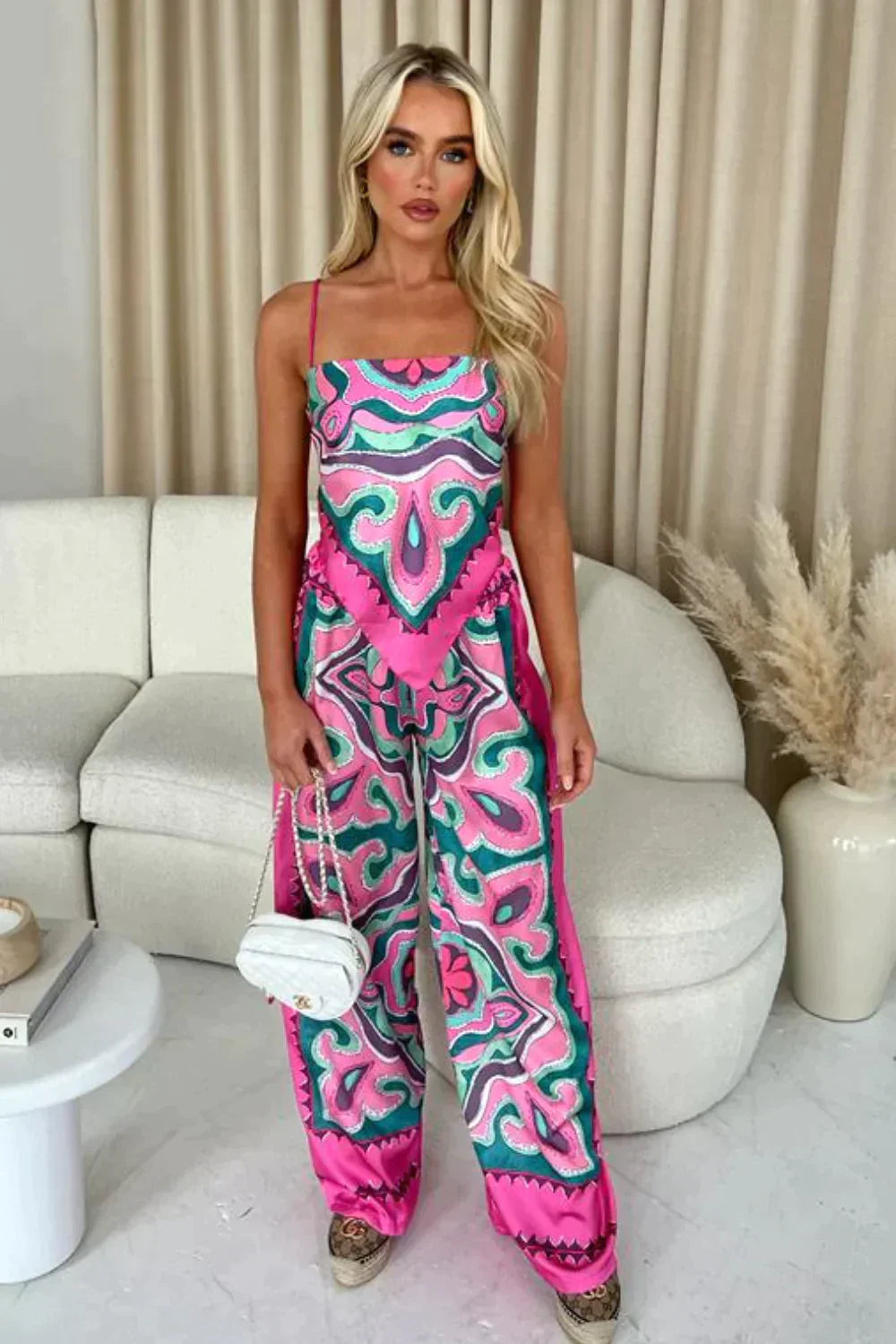 Ayalin – Sommer-Set mit lebendigem Print
