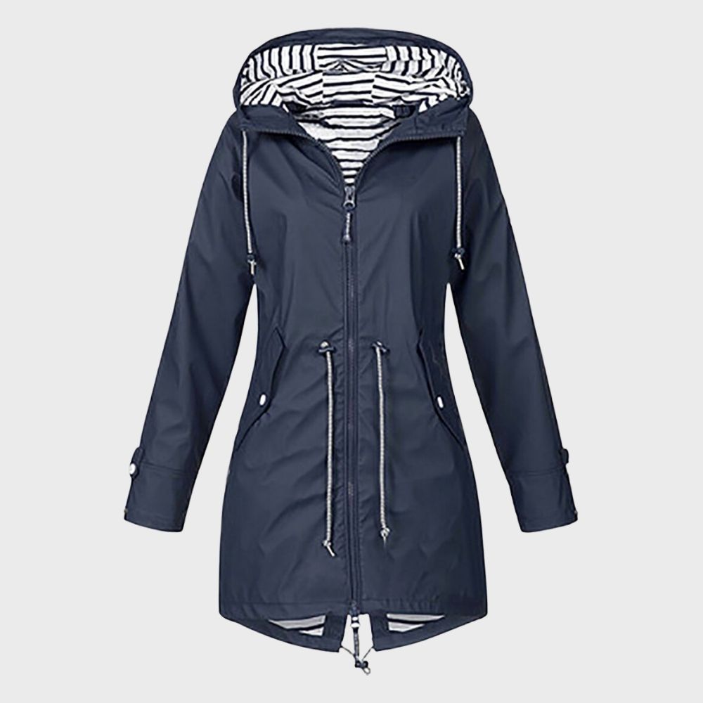 Damen Kapuze Regenjacke | Lange