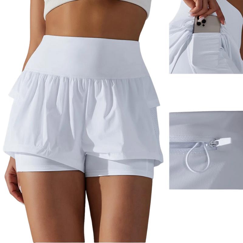 Tevaro | Atmungsaktive Kurze Sporthose für Damen Sommer