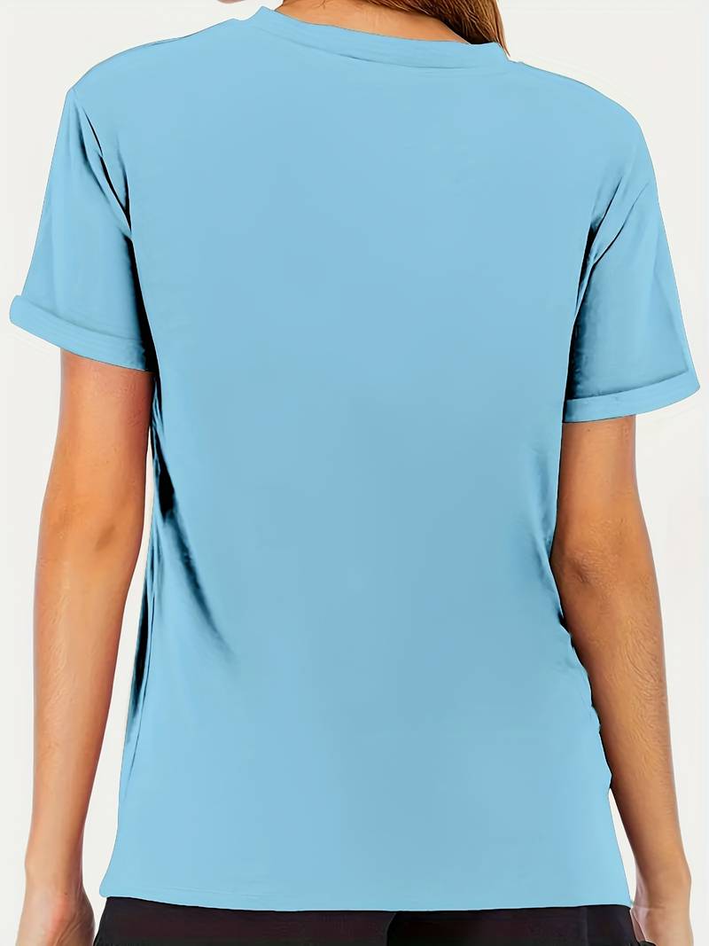 Vanessa | Lässiges T Shirt mit grafischem Löwenzahn Print