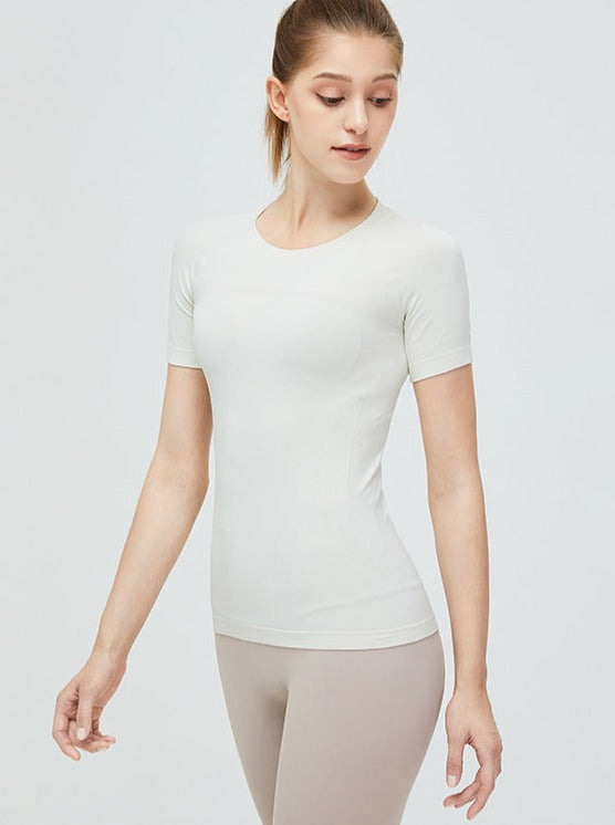 Filaro | Flexibles Crop Top für Damen Slim Fit Weiß