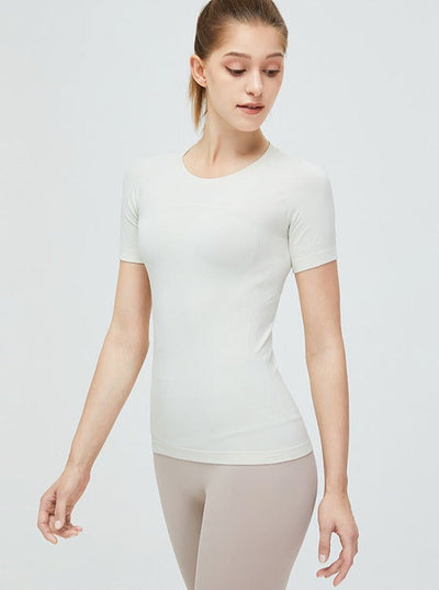 Filaro | Flexibles Crop Top für Damen Slim Fit Weiß