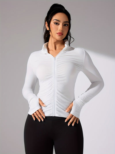 Ezaria | Leichte Sportjacke Damen für Freizeit Atmungsaktiv