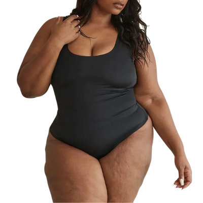 Formaxi | Figurformender Damen Body Schwarz Slim Fit