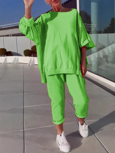 Esmaria - Lässiges Lounge Zweiteiler Satz