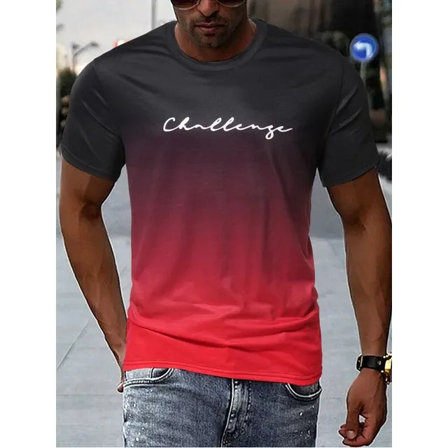 Olimpio | Vintage Farbverlauf Herren T-Shirt