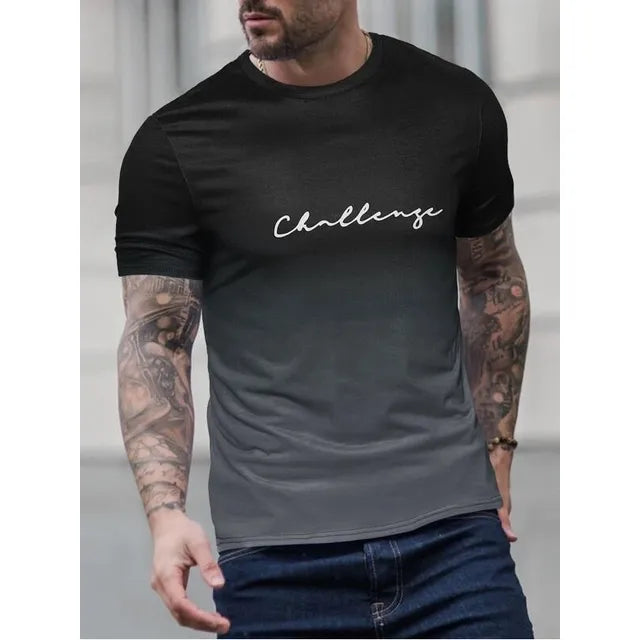 Olimpio | Vintage Farbverlauf Herren T-Shirt