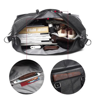 Exoro | Wasserdichte Reisetasche Groß für Männer Sportreisen