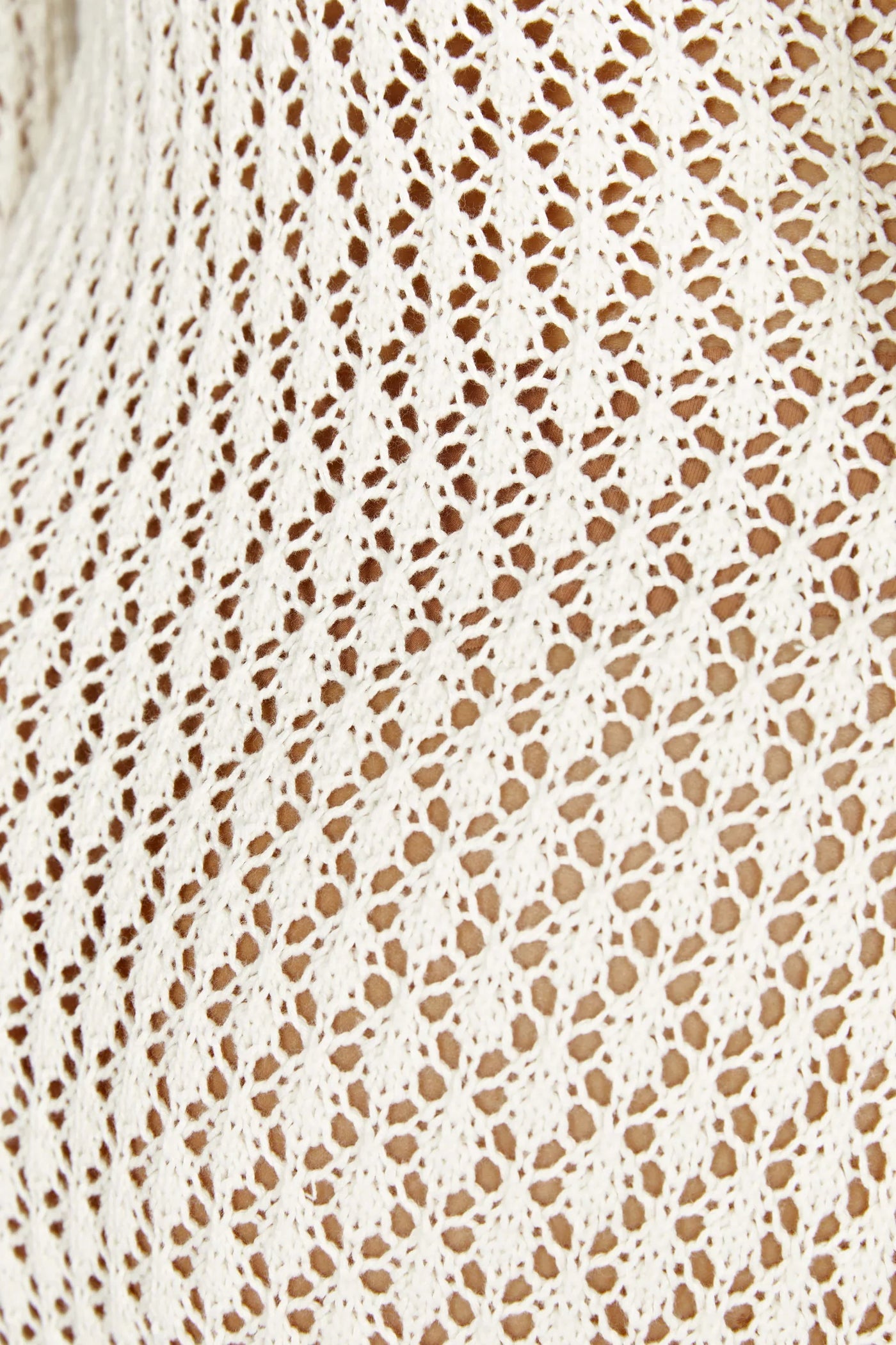 Liviane - Gehäkeltes Maxikleid mit Fishtail-Ärmeln