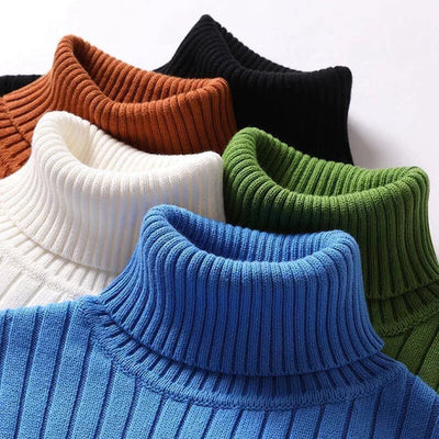 Herren-rollkragenpullover aus merinowolle - Wyatt