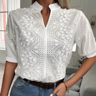 Katrin | weiße modebluse – für damen