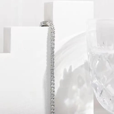 Ava Tennisarmband | Silber
