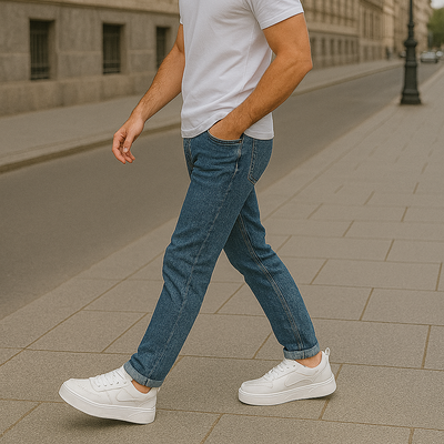 Sportliche Herren Sneaker Weiß